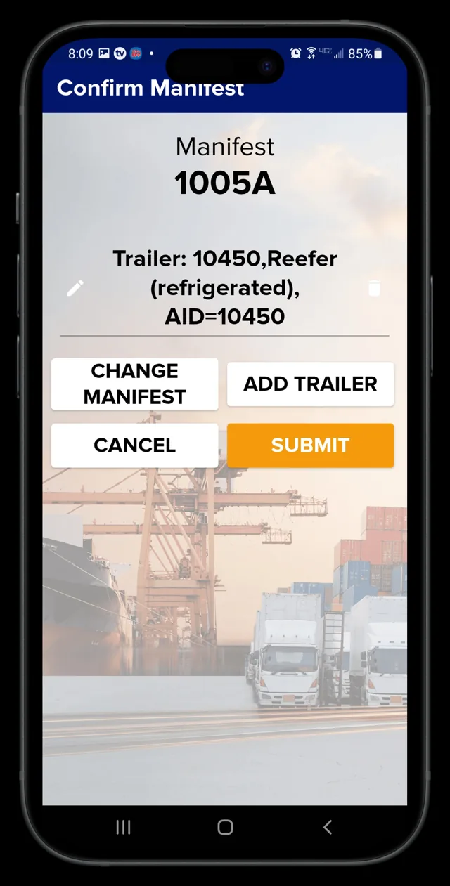 ORION DockMate — confirm manifest